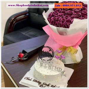 Combo Bánh Kem & Hoa Tươi - MM25